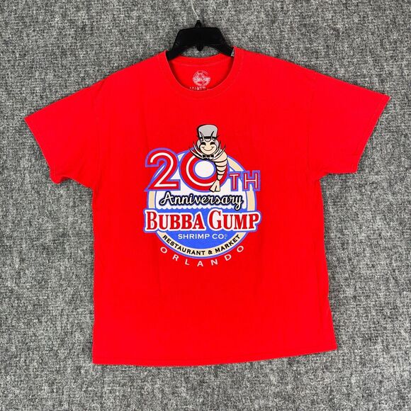 Bubba Gump Shirt Men Extra Large Forest Shrimp Short-sleeve Tee 20th Anniversary - Picture 1 of 9